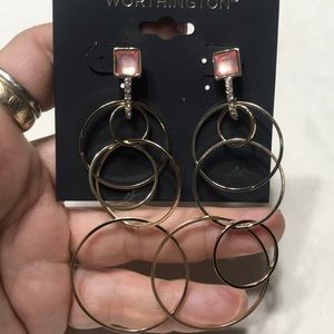 Dangling Goldtone Earrings NWT